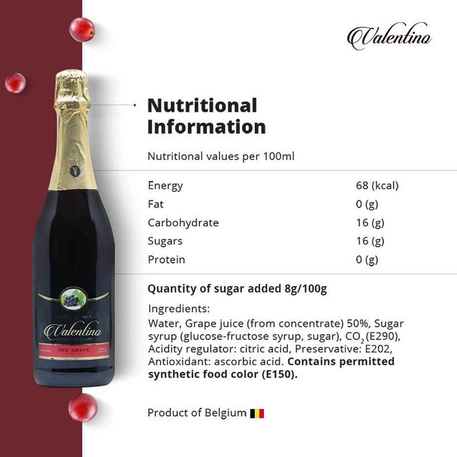 Valentino Red Grape Non Alcoholic Drink