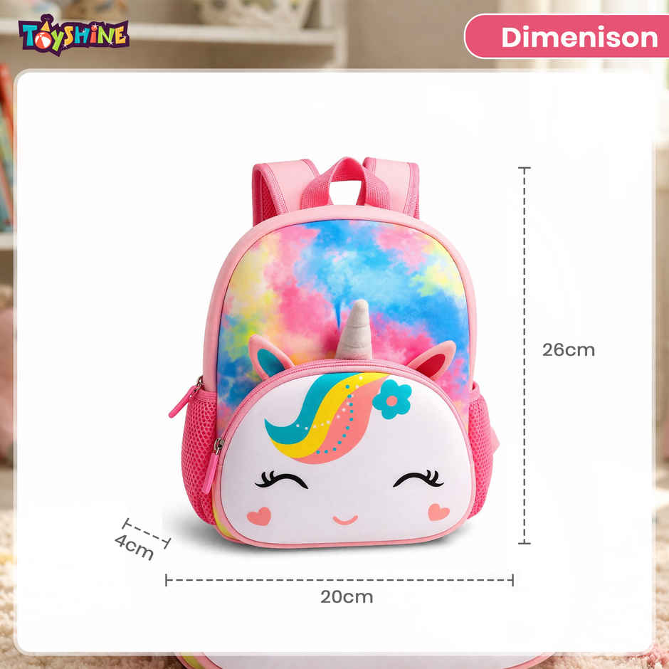 Toyshine 12" Cute Unicorn Backpack for Kids - Mini Size - Pink