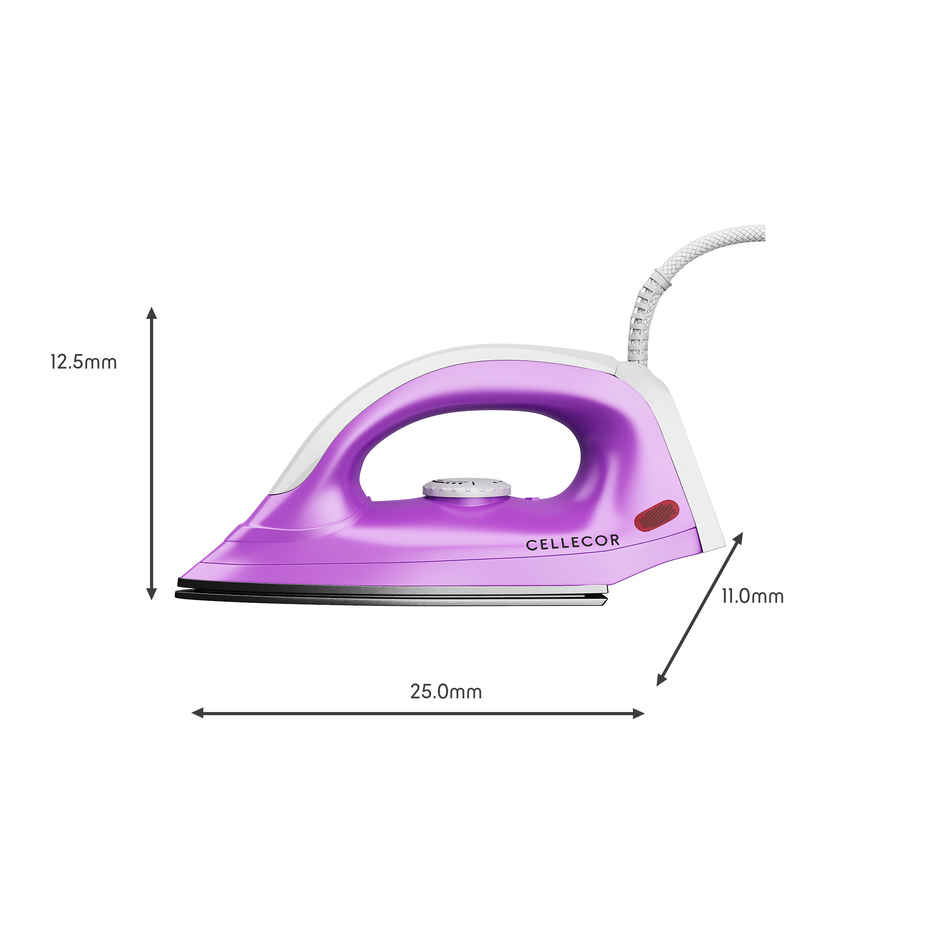 Cellecor CDILW10 Dry Iron | Purple & White
