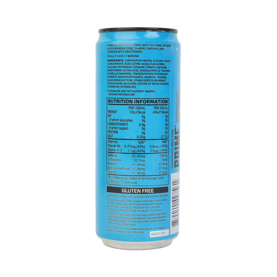 Prime Hydration Blue Raspberry Soft Drink