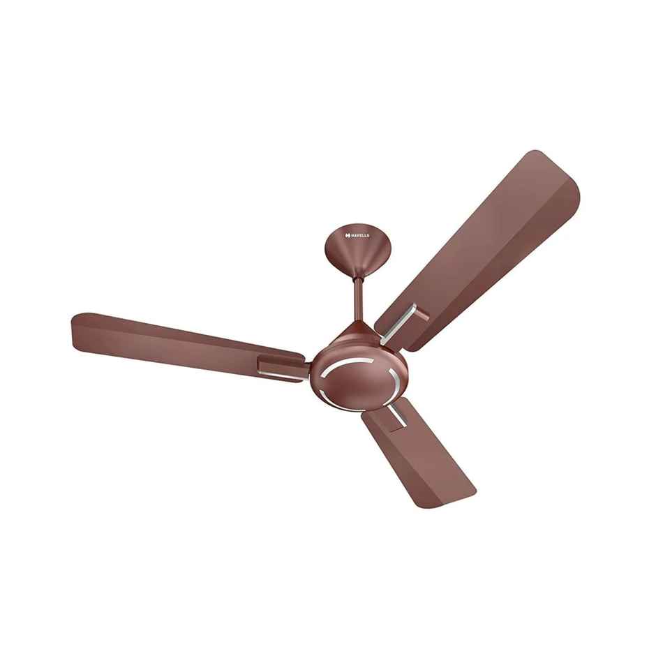 Havells Ambrose ES Ceiling Fan, 1200mm, Energy Saving, 100% Pure Copper Motor,Nickel Pearl Brown