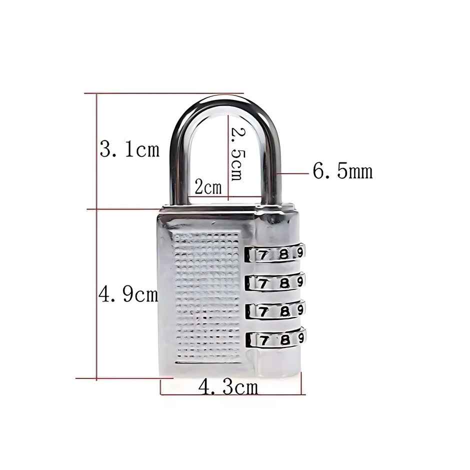 Se7en Number Combination Padlock - Resettable | Large Combo