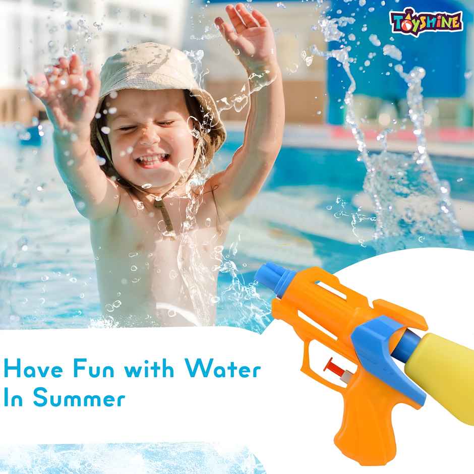 Toyshine 150 ml Capacity Water Gun | 18x10 cm for Holi | Toy Gun | (Color and Print May Vary)