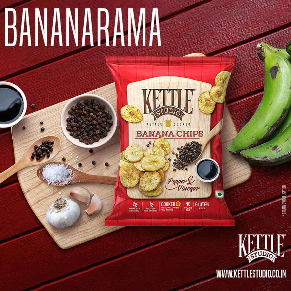 Kettle Studio Banana Chips Pepper & Vinegar 