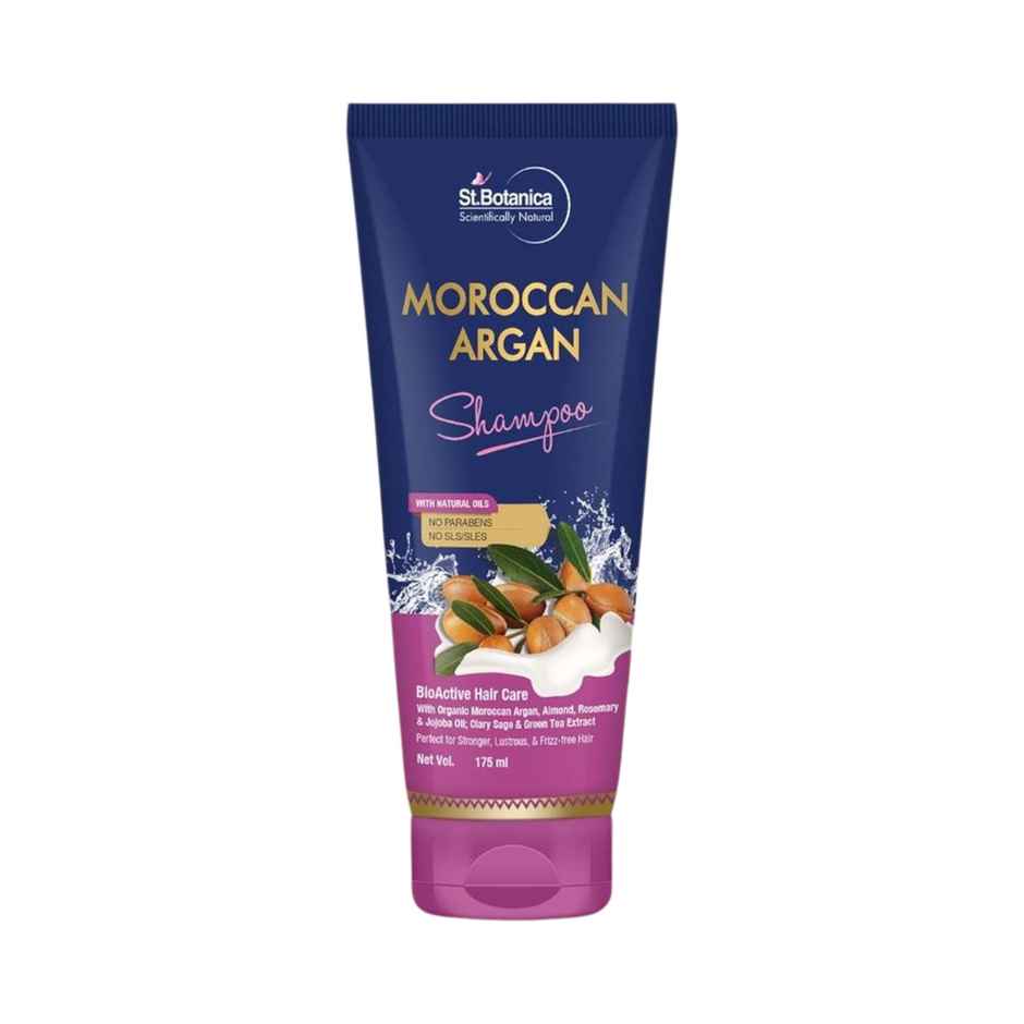 St.Botanica Moroccan Argan Hair Shampoo To Nourish Dull Dry & Frizzy Hair No Parabens & Sulphates