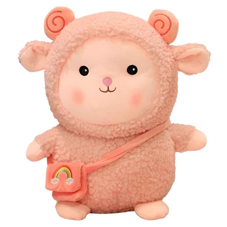 Spanker 38 Cm Sheep Plush Toy | Adorable Hugging Cushion | Pink