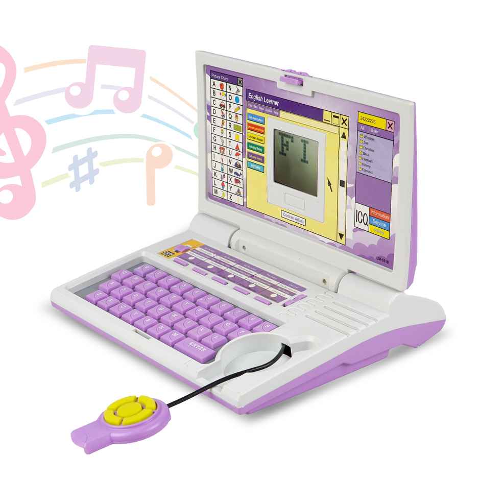 Toyshine Educational Laptop With 20 Activities for Kids 3+ | Purple