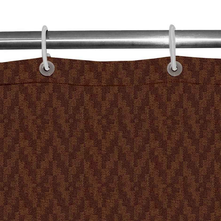 Lushomes Shower Curtain - Dark Brown | Heavy Duty | 72 x 80 inch