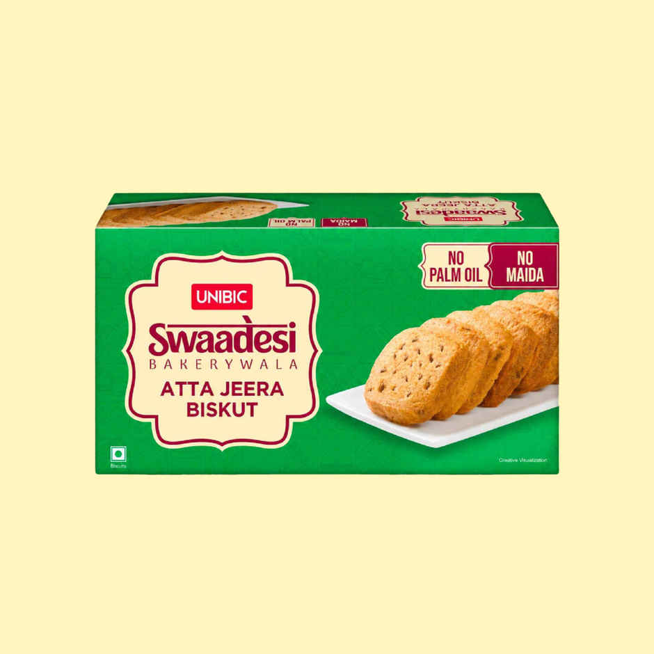 UNIBIC Swaadesi Atta Jeera Bakery Biskut | No Maida| |No Palm Oil