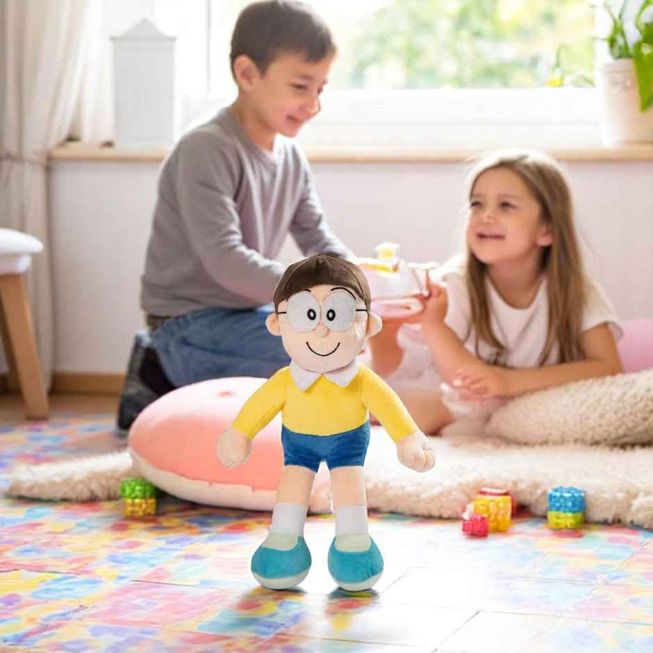 Dimpy Stuff Original Nobita Plush 30 Cm Yellow