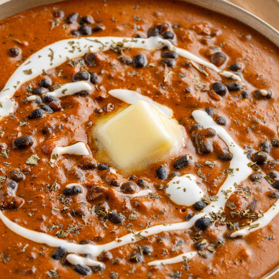 Dal Makhani & Rice + Kesari Rasmalai