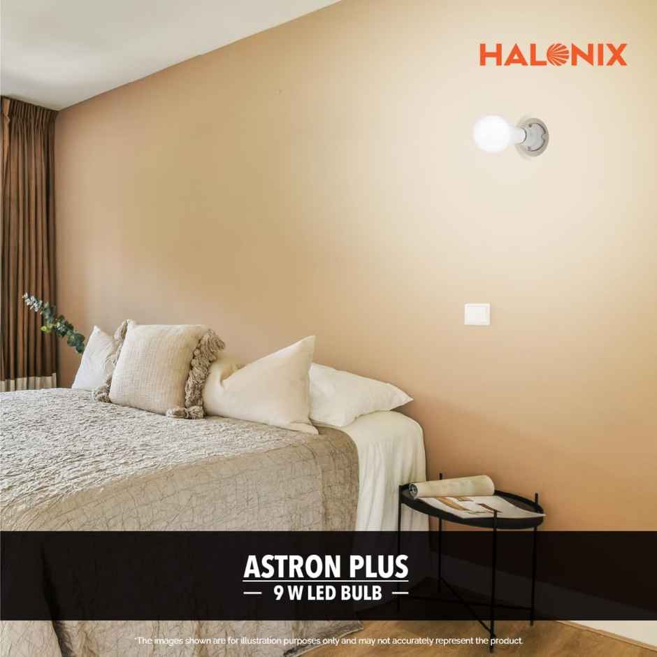 Halonix 9W White Led Bulb | B22 Base Holder