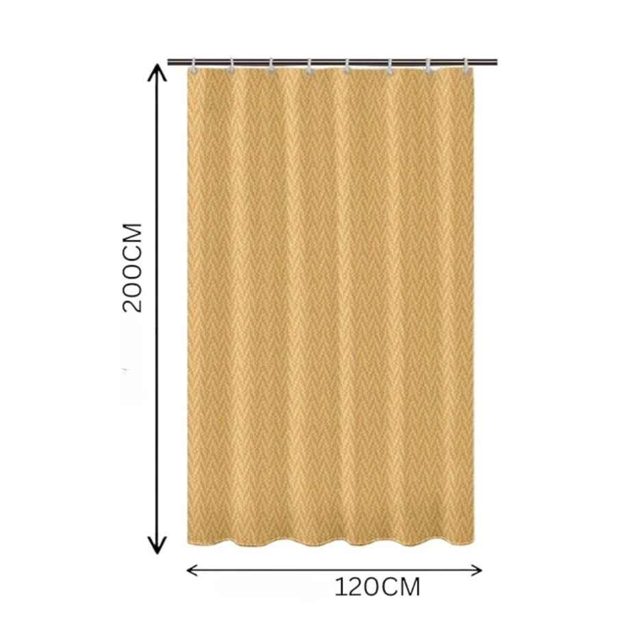 Lushomes Shower Curtain - Gold | Heavy Duty | 72 x 78 inch
