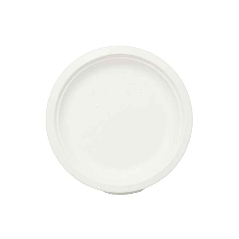 Bio-Degradable Bagasse Plates | 25 cm | Vinay Trading
