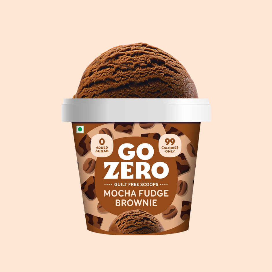 Go Zero Mocha Fudge Brownie Guilt Free Ice Cream Cup