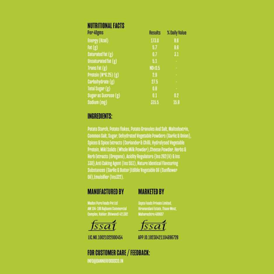 Banner & Co Sour Cream & Onion Popped Chips