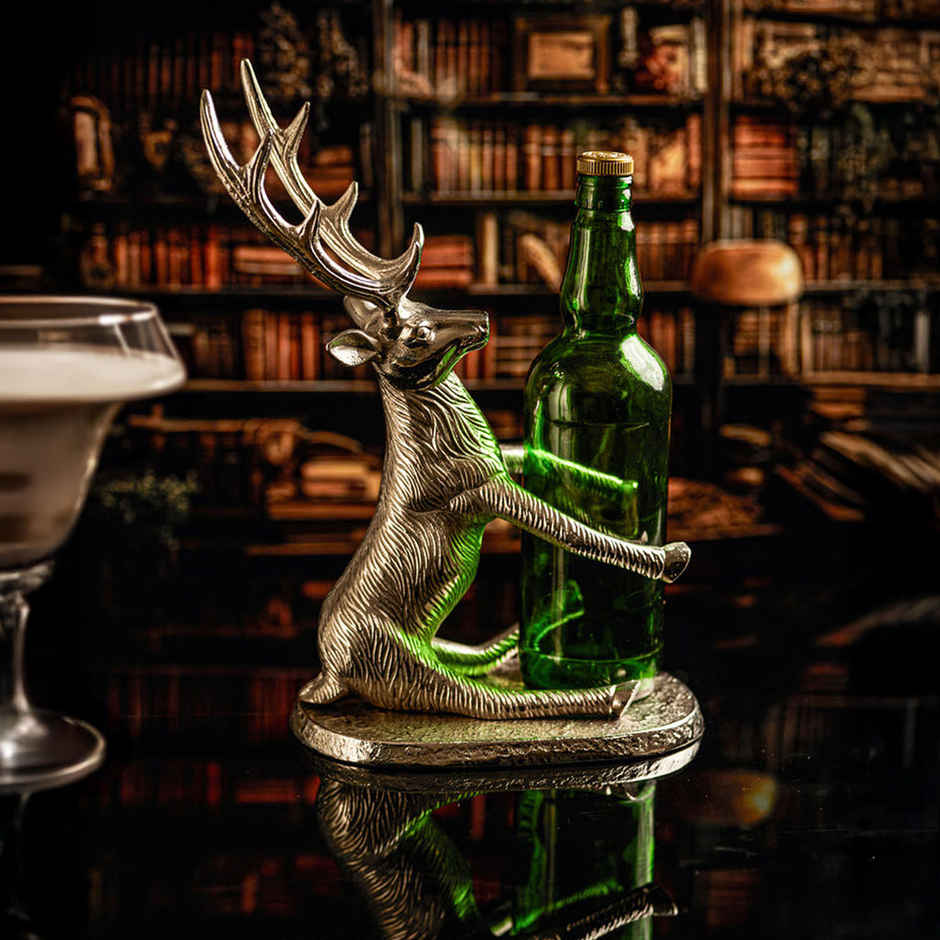 Trovea's Buck's Spirit Stand: Elegant Deer Bottle Holder