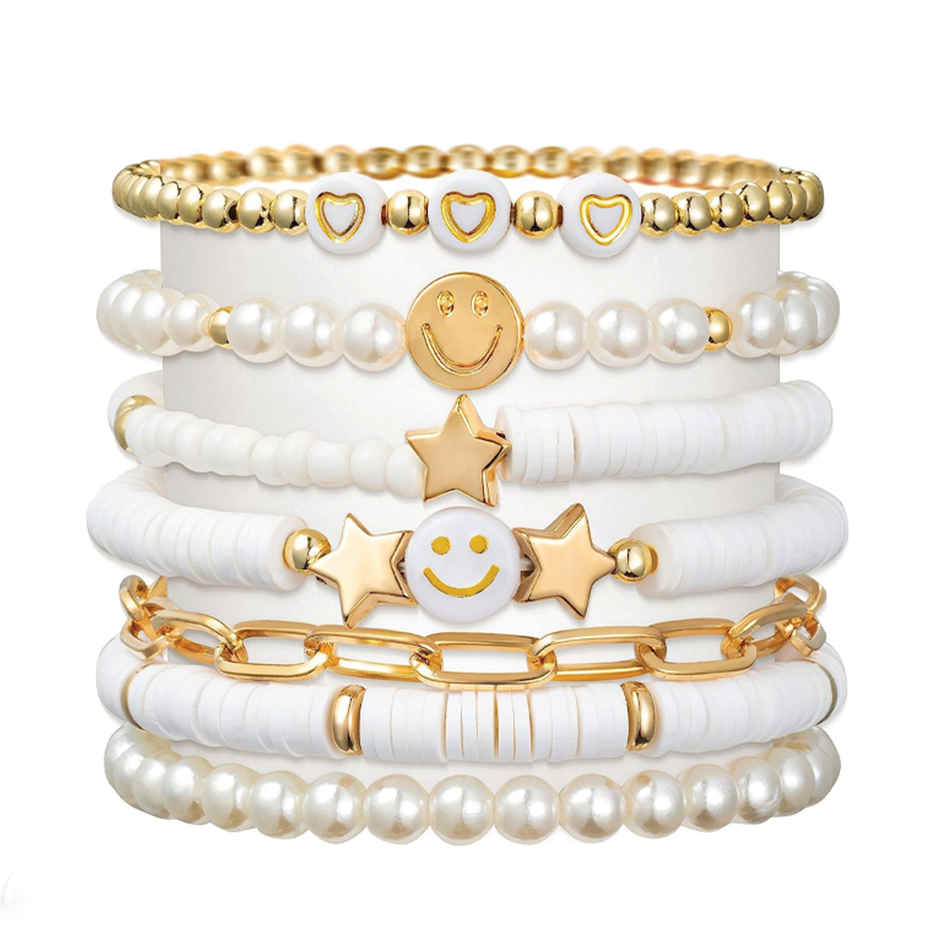 Shining Diva Fashion Stylish Multilayer Boho Bohemian Bangle Bracelet for Women and Girls | 15877b