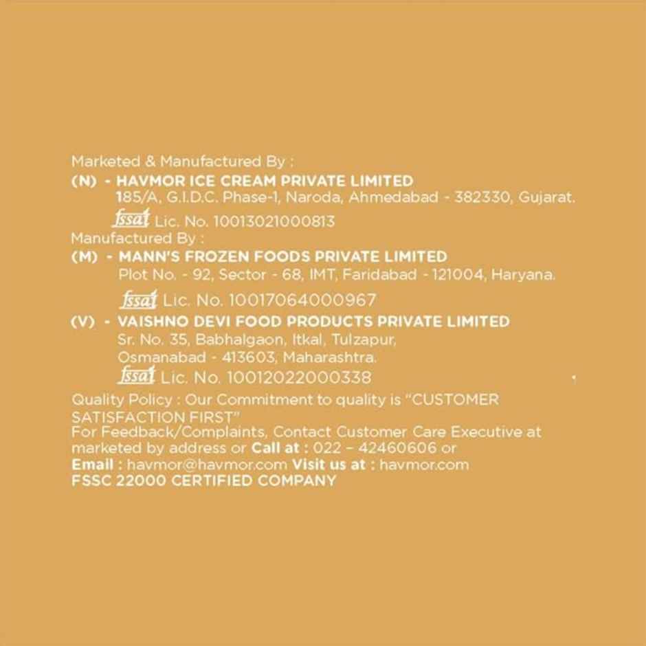 HAVMOR Cookiesandwich Chocolate Novelty