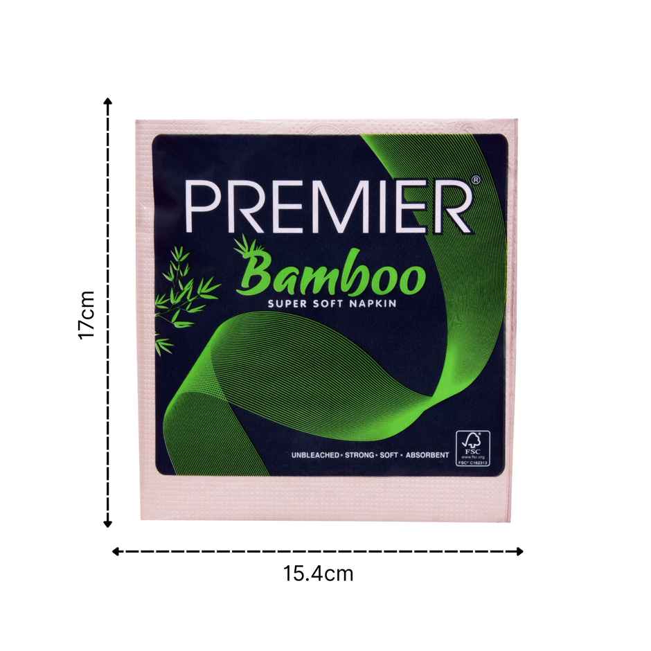 Premier Bamboo Super Soft Napkin 2 Ply 50 Pulls