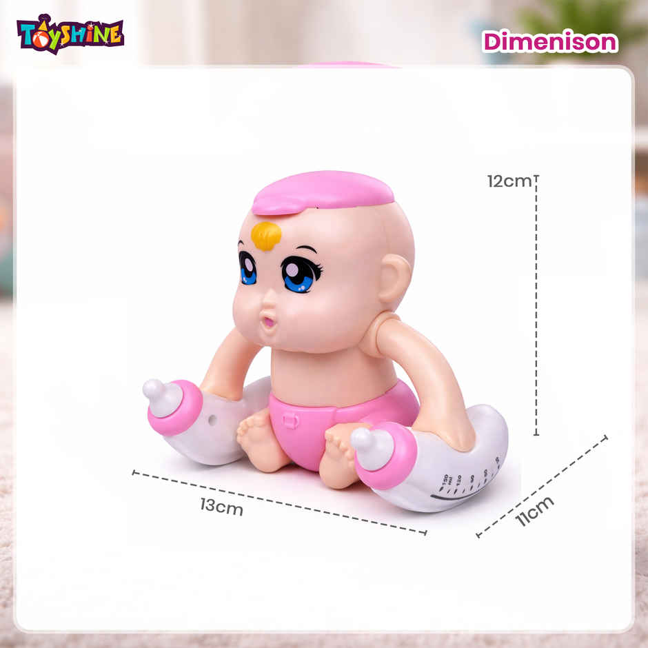 Toyshine Battery-Powered Tumbling Baby with Sound & Music | Interactive Toy for Kids