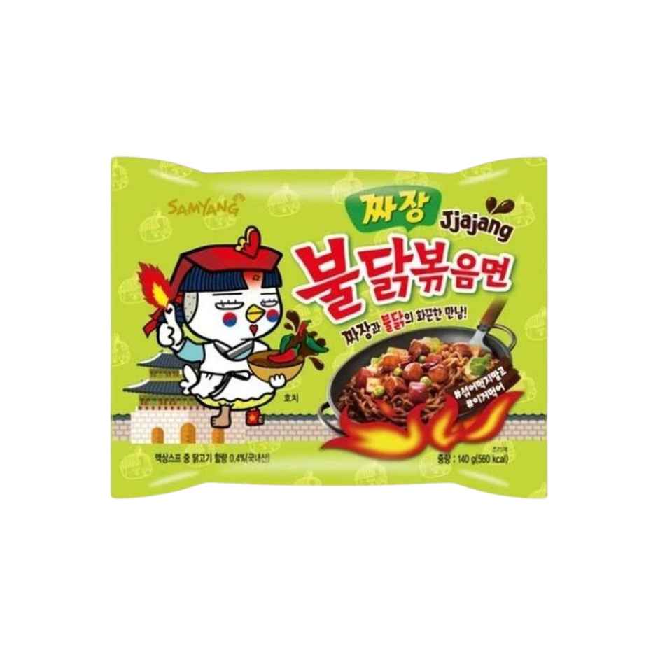 Samyang Korean Ramen Noodle Jjajang Hot Chi Non Veg Combo