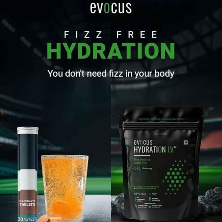 Evocus Organic Blueberry Electrolytes Mix Powder