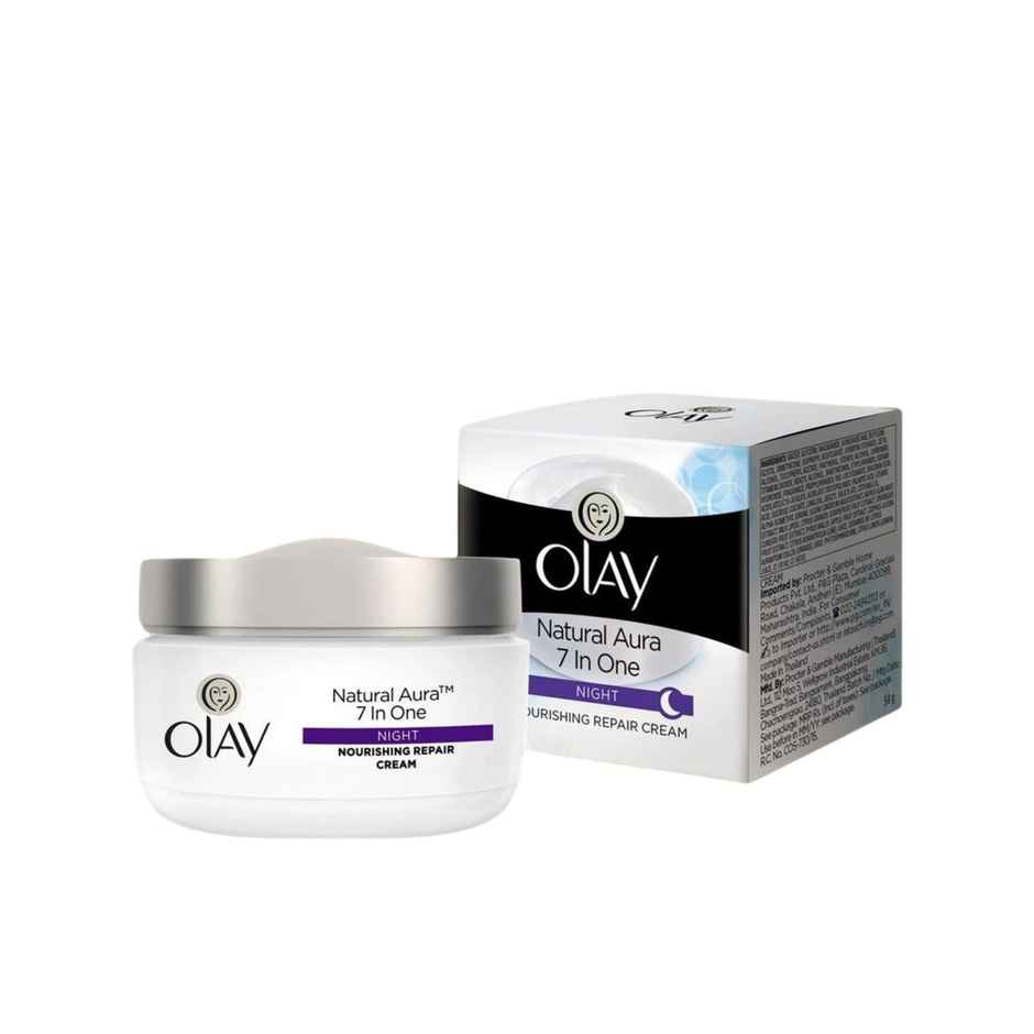Olay Natural Aura Night Cream With Vitamin B3, Pro B5, E