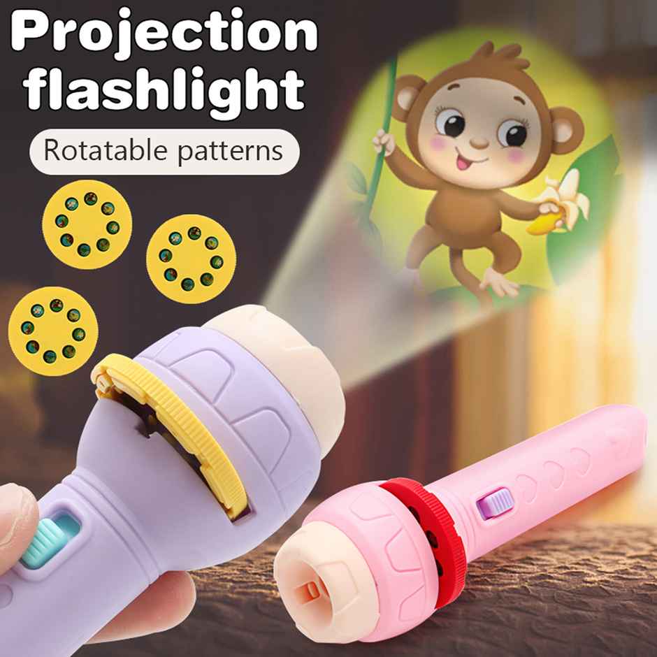 Fablue Projection Flashlight Educational Toy For Kids - Multicolor