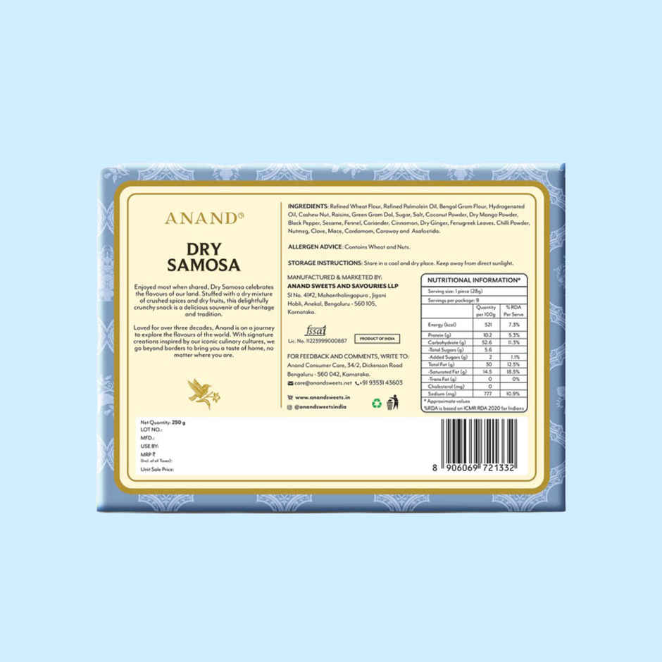 Anand Sweets Dry Samosa