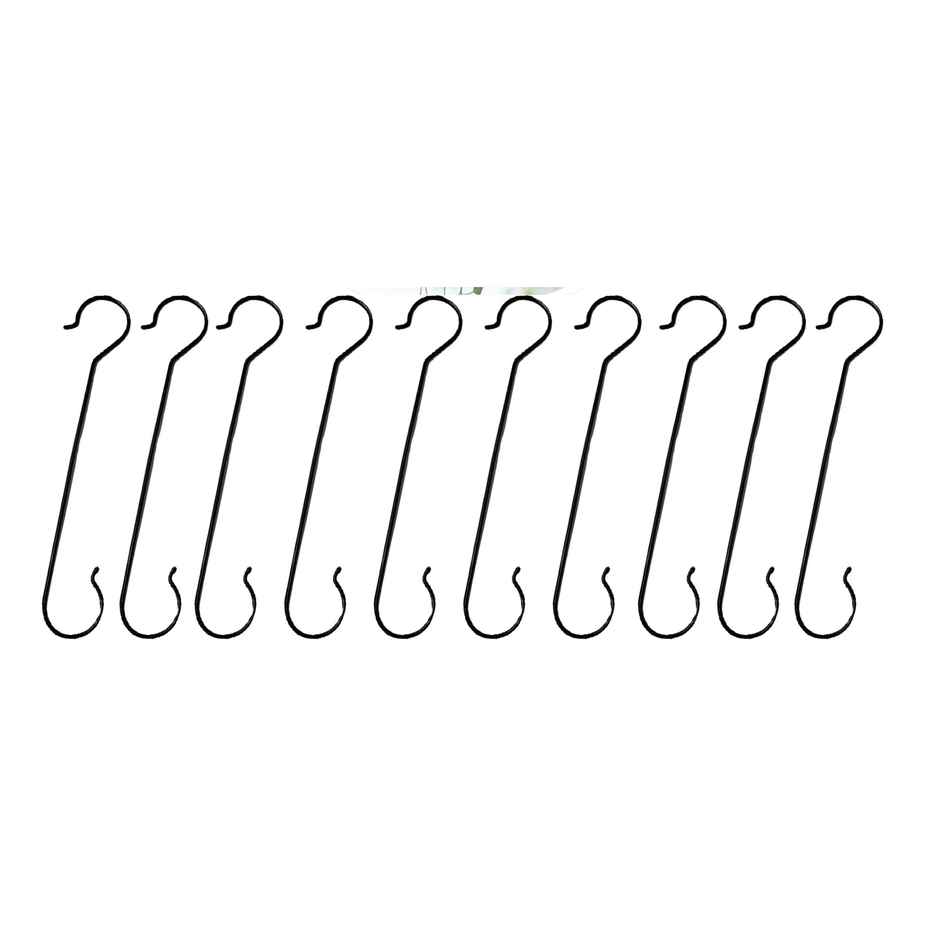 Leafy Tales 16 Inch Metal S Hooks For Hanging Pot Extension, Pack Of 10 Pcs, Xl Size