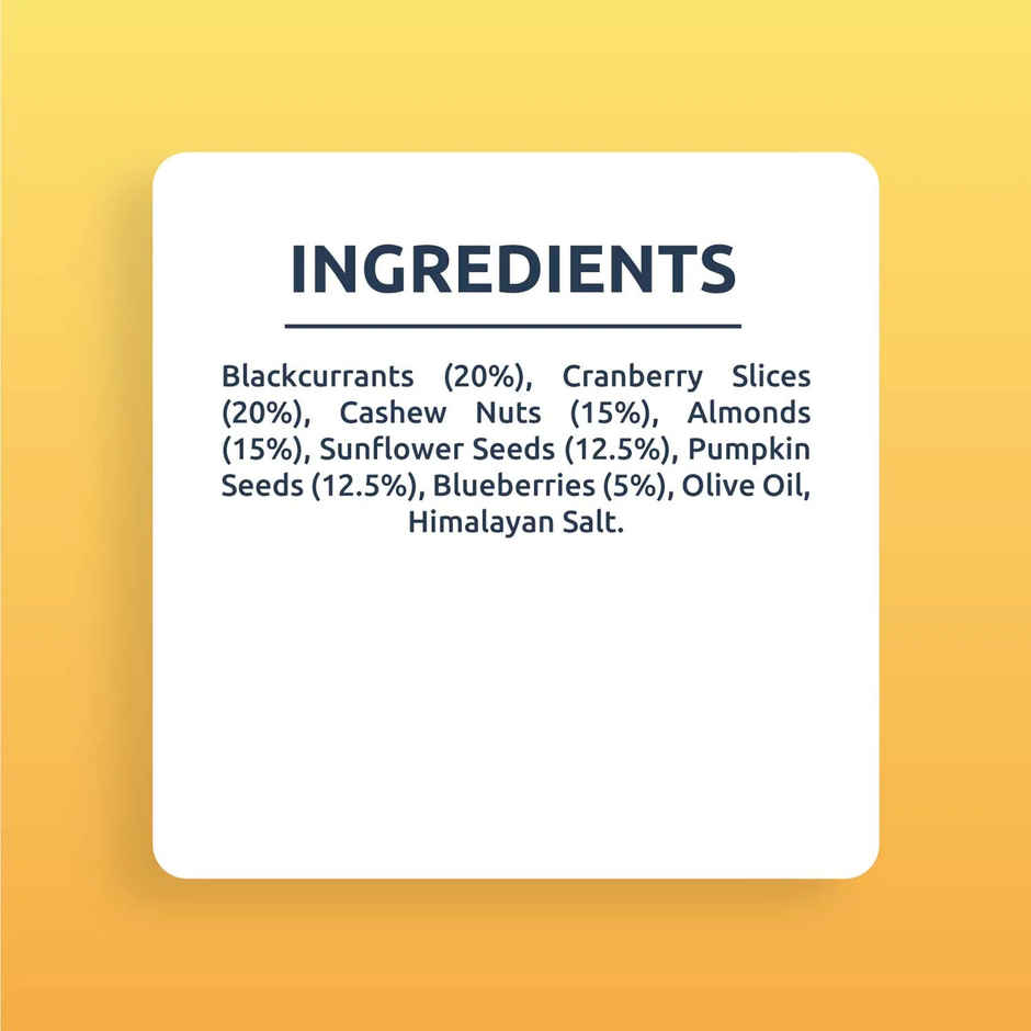 Farmley Trail Mix Dry Fruit- Almonds, Cashews, Cranberries, Blueberries, Blackcurrant & More