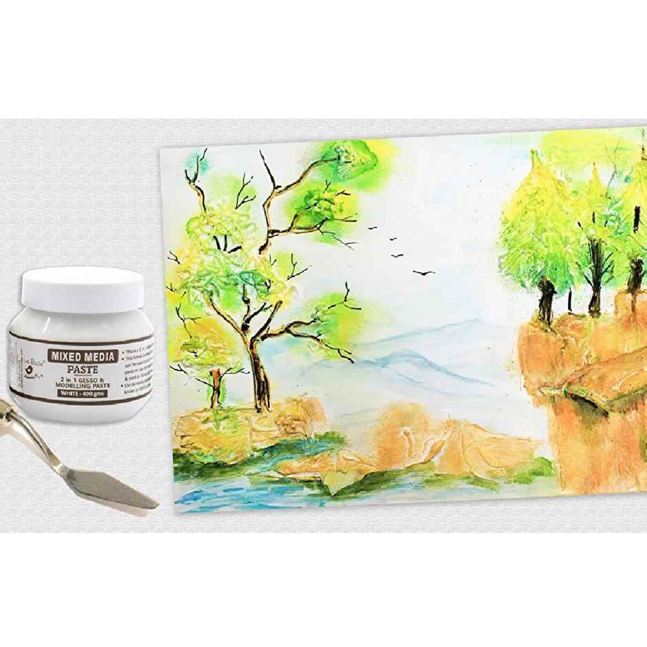 Itsy Bitsy 2 in 1 Gesso Modelling Paste White 400 gms Bottle Lb