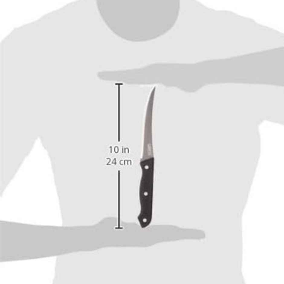 Ganesh Stainless Steel Tomato Vegetable Cutting Chopping Knife, Serrated Edge - Color May Vary