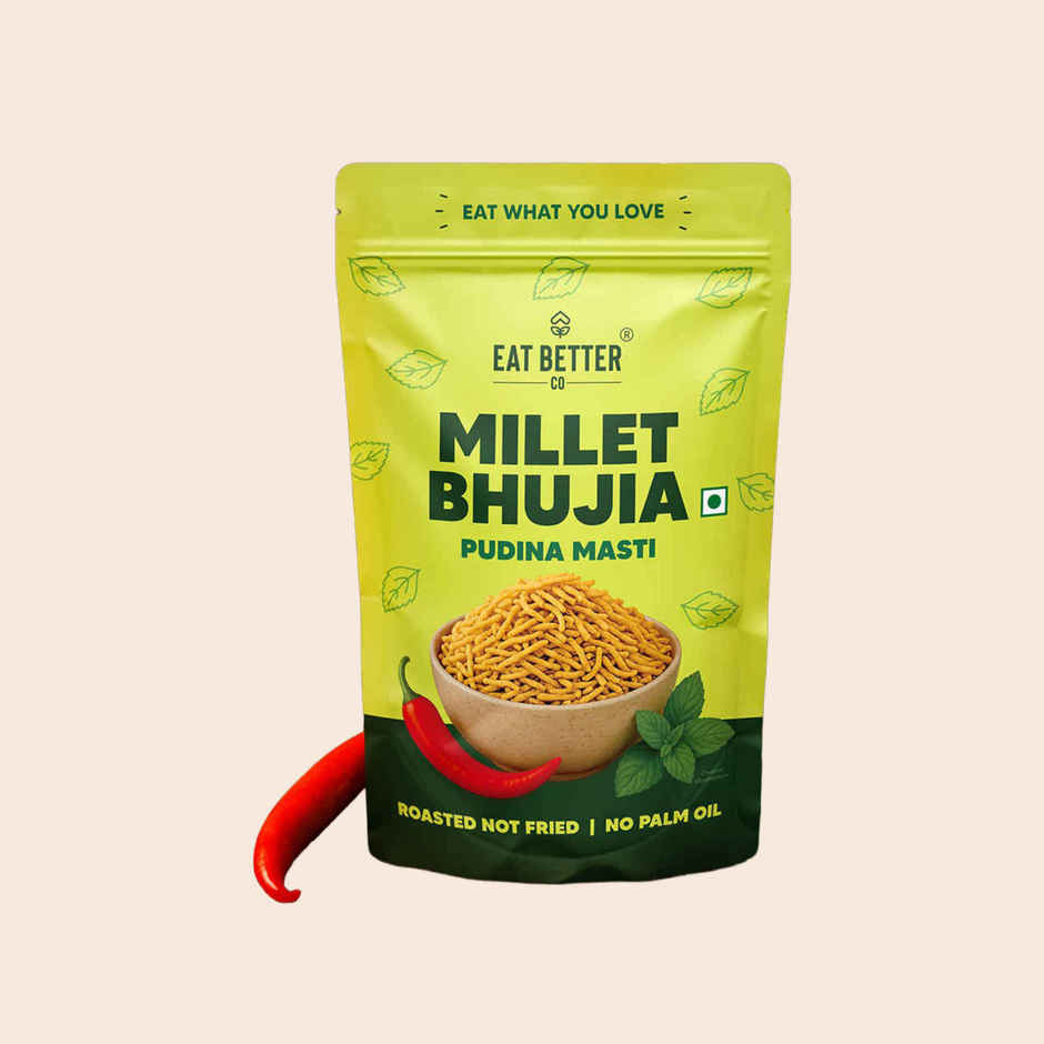 Eat Better Co Millet Bhujia | Pudina Masti | Roasted