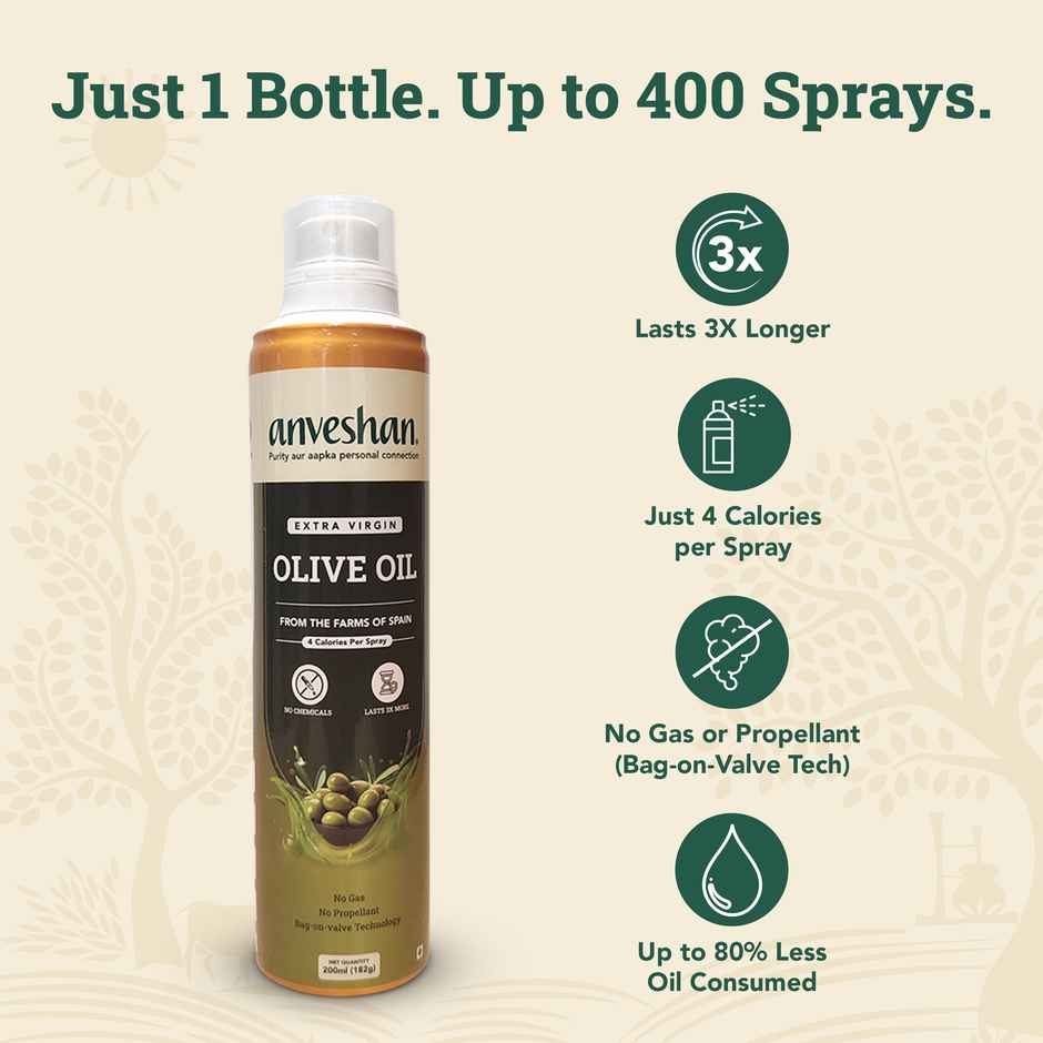 Anveshan Extra Virgin Olive Oil Spray Can
