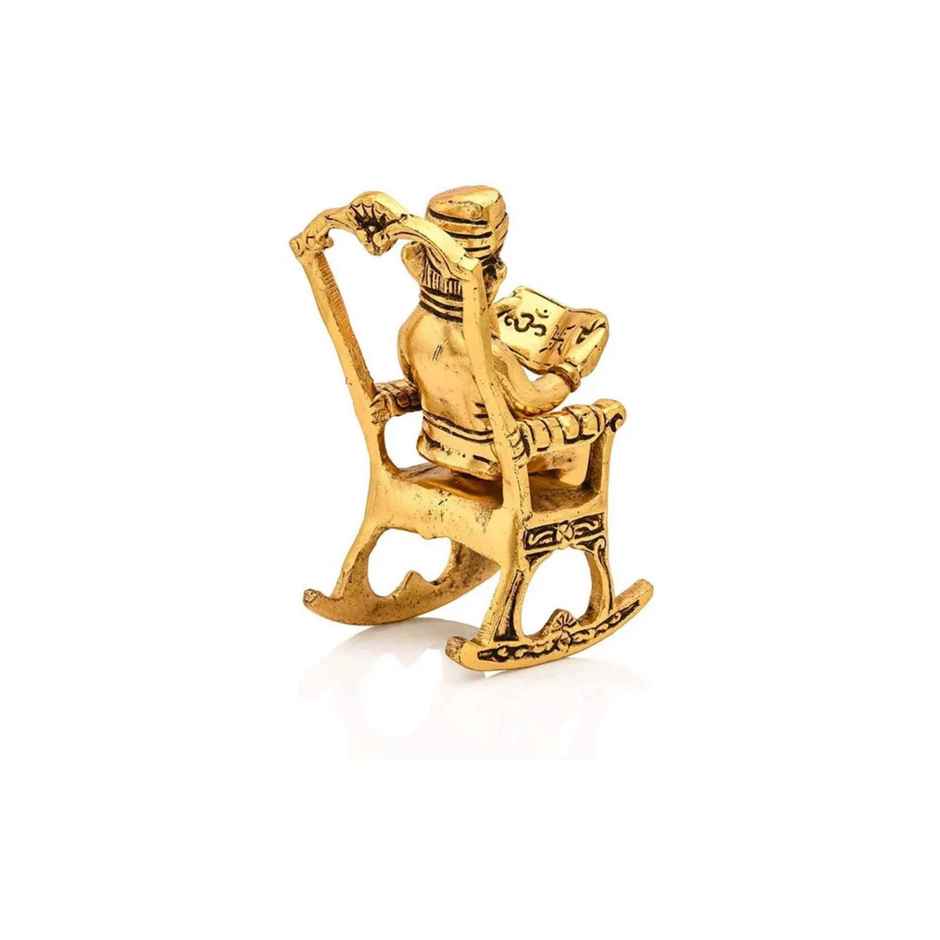 Diya Ganesh Ji with Tree Shape Mukut in Gold Polish | Devnidhi