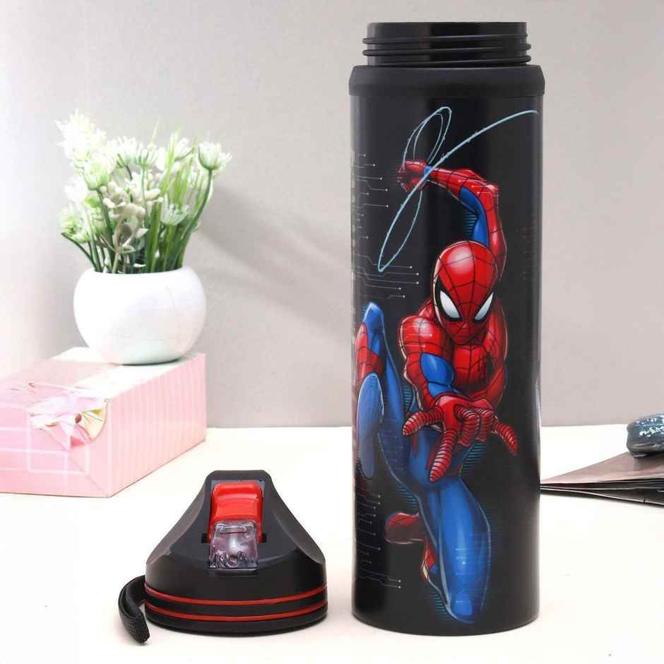 Striders Quench Your Thirst With Style Spiderman Steel Water Bottle 700Ml 3Y To 12Y