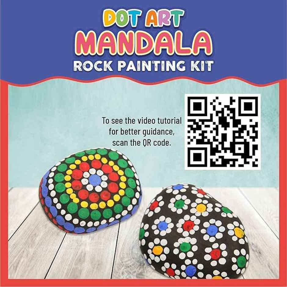 Itsy Bitsy Diy Dot Art Mandala Rock Paintintg Kit 1 Box Lb