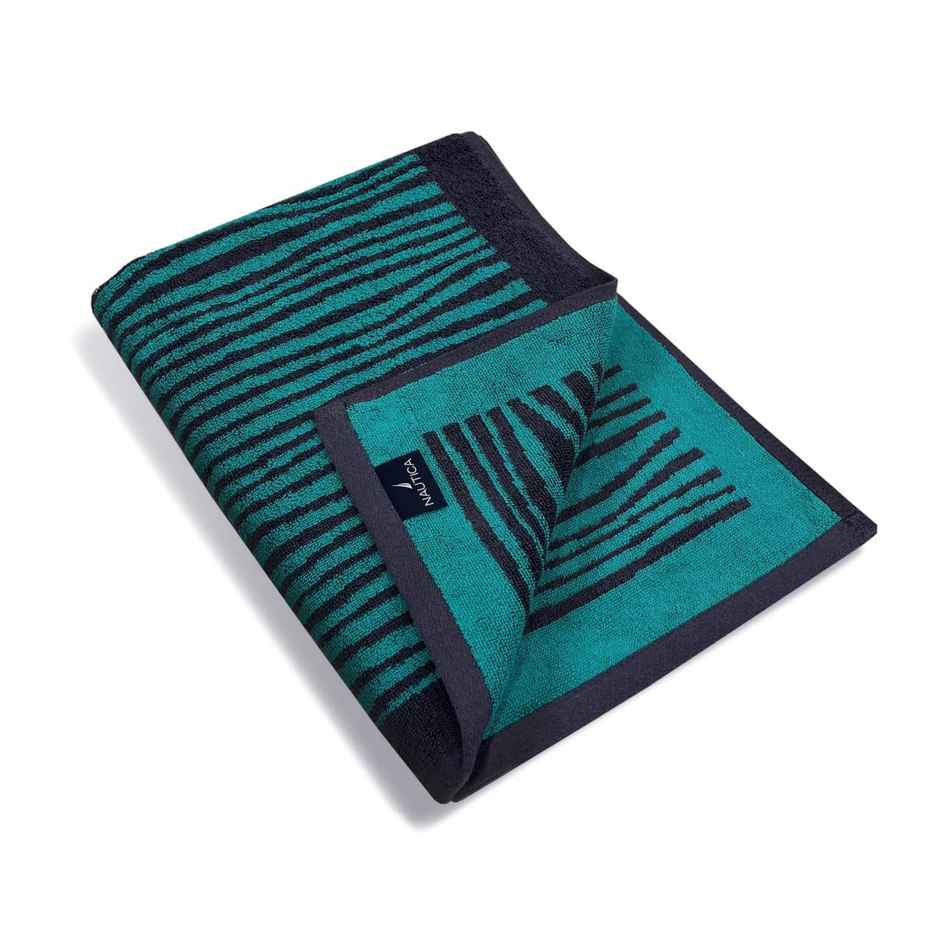 Nautica Designer 100% Cotton Beach & Bath Towel | Bath Towel | Voyage Abstract | Teal, Grey