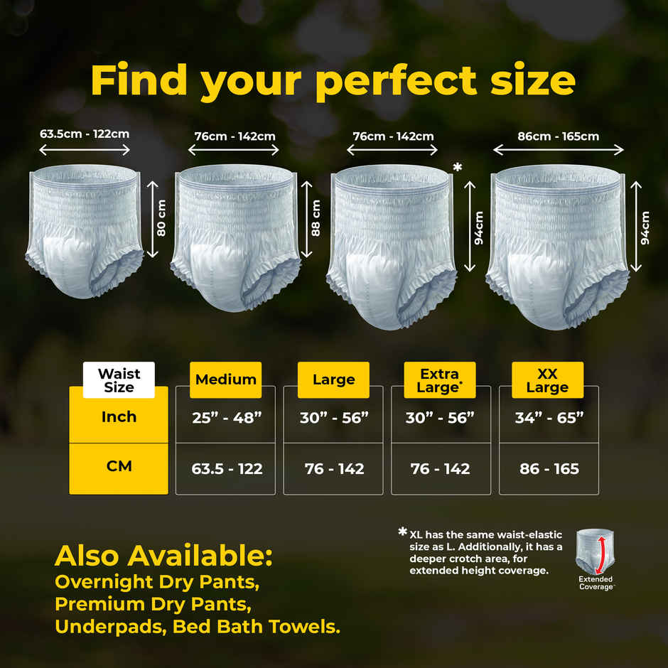 Friends Adult Diaper Pant  | XL | 30-56 inch | Classic Type
