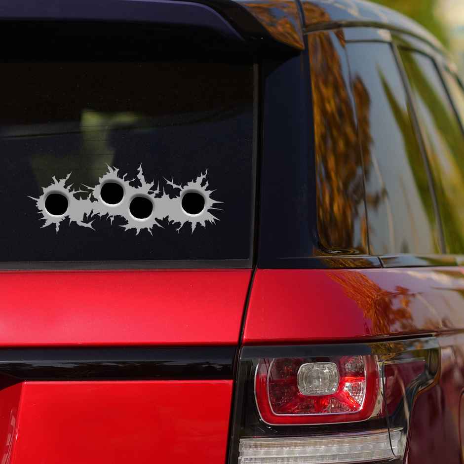 House Of Festivals Automobile Reflective Sticker - 10 x 10 Inches Design 27