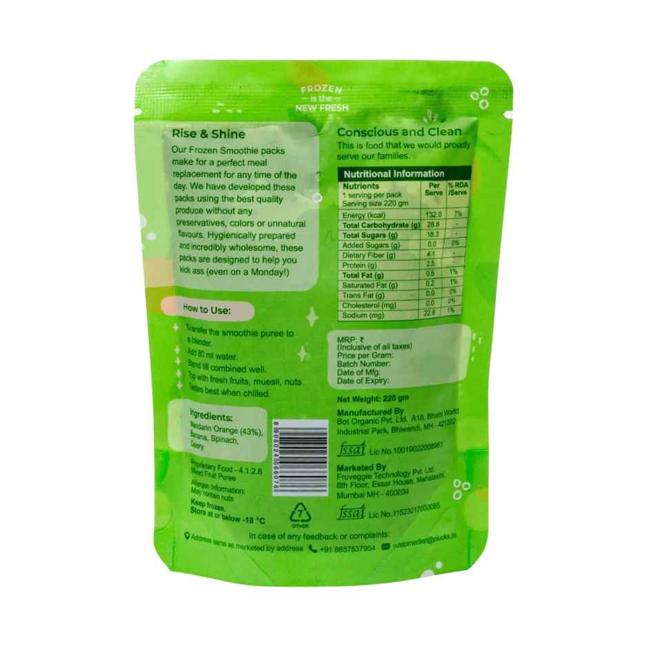 Pluckk Healthy & Lactose free Green Smoothie | Serves 1