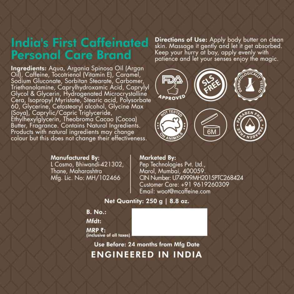 mCaffeine Naked & Rich Choco Body Butter