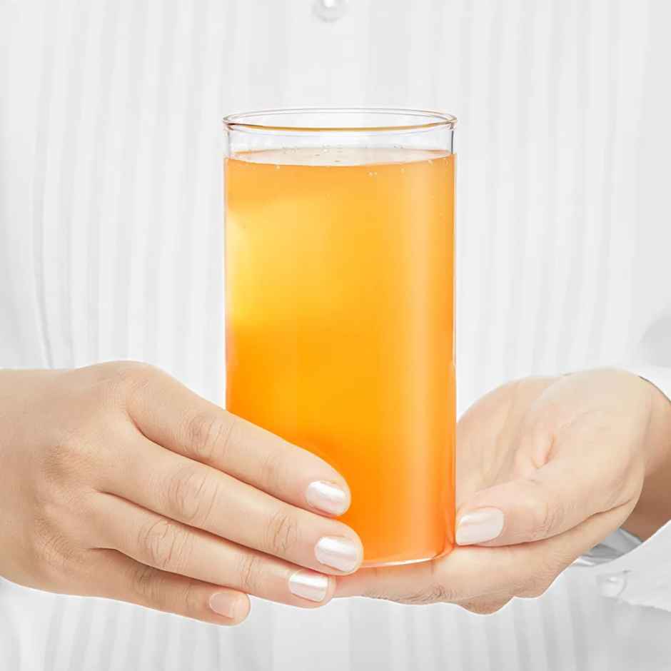 Borosil Vision Transparent Drinking Glass Set (350 ml) | Borosilicate Glass | Tumblers, Pack of 1 (6 pieces)