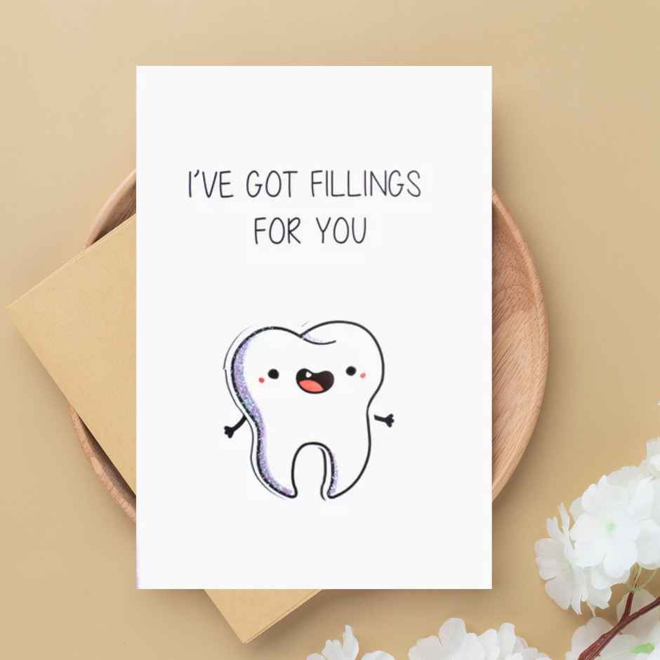 Itsy Bitsy Greeting Card & Envelope Fillings for You 4 x 6 Inch 2 Pc Pb Lb