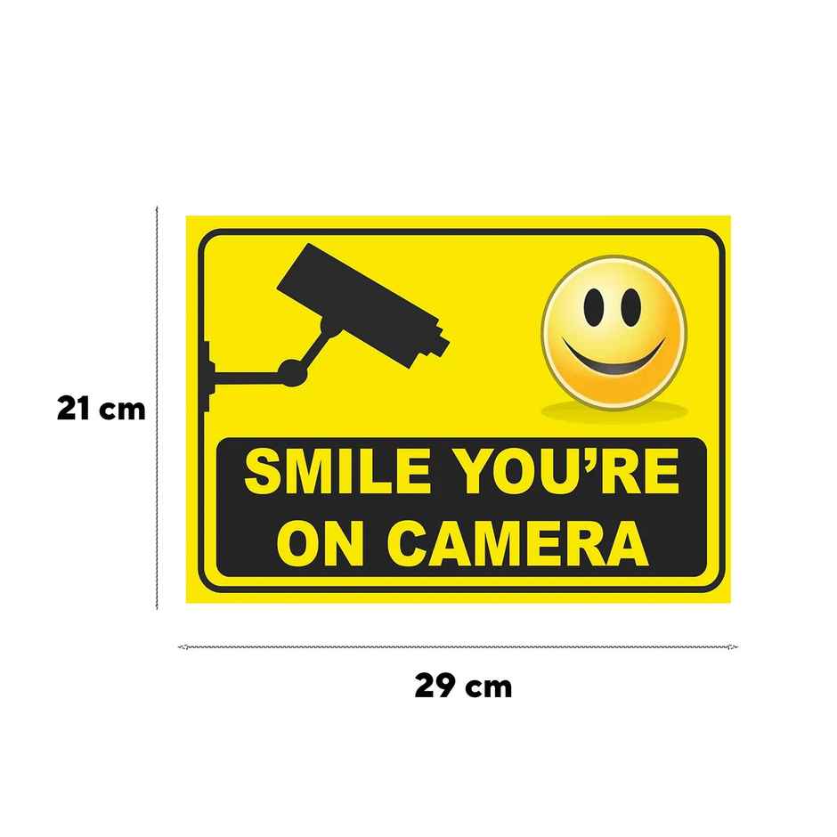 Paper Plane Design You Are Under Cctv Sign Wall Posters | Set Of 6 | Size 29 x 21 cm | D76