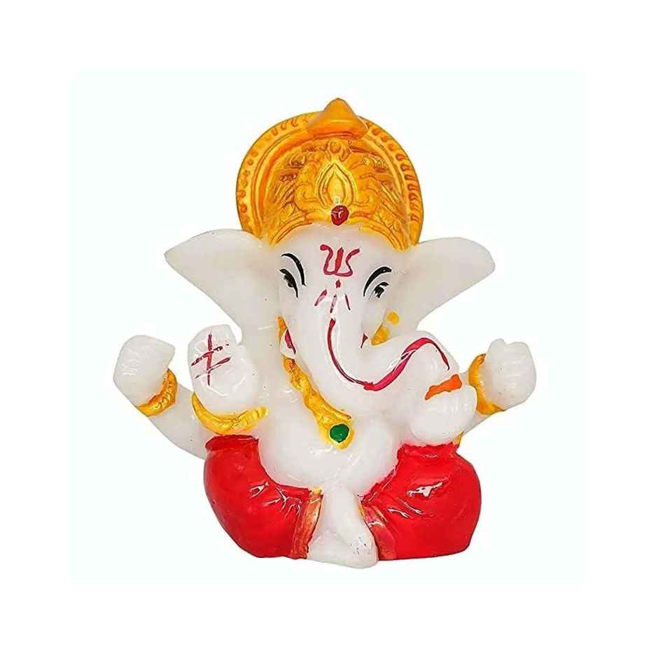 Ganesh Idol for Car Dashboard, Home Decor | Polyresin Figurine | Perpetual