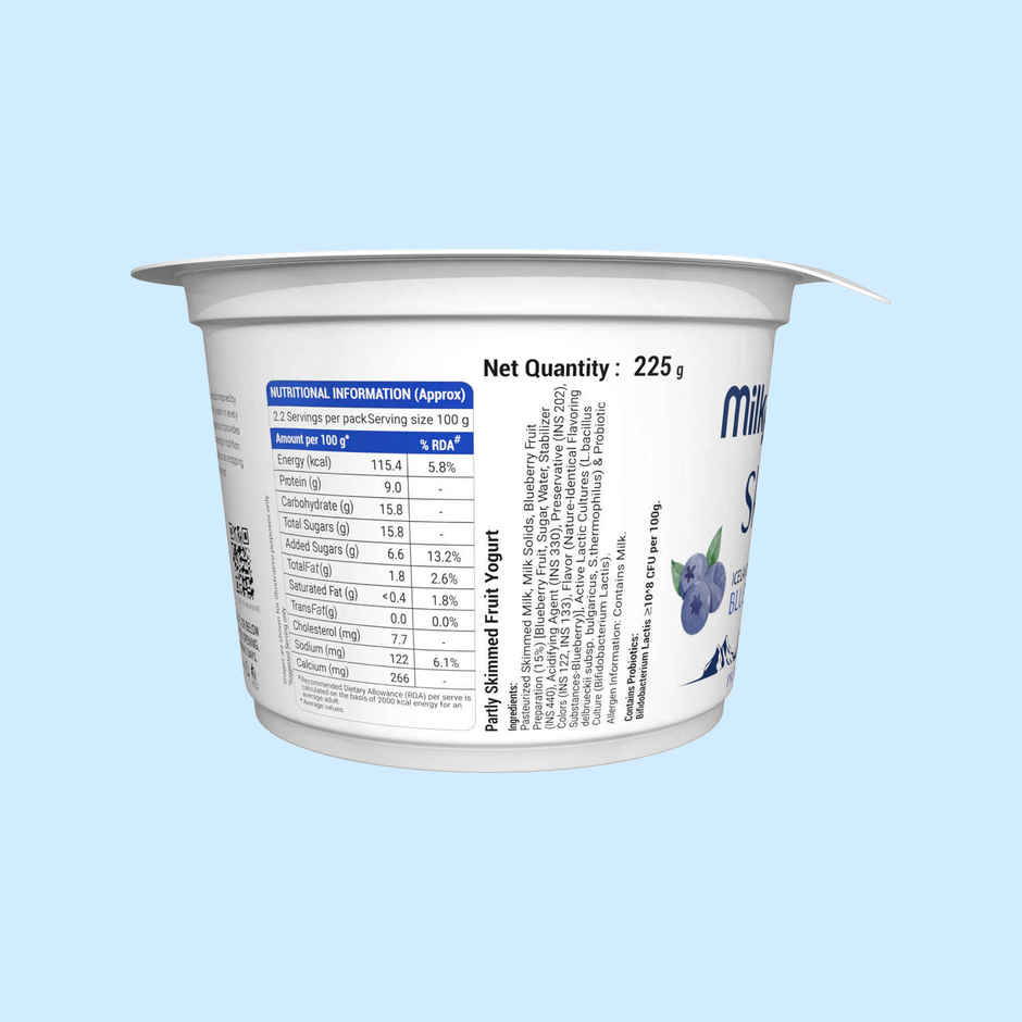 Milky Mist Skyr Blueberry Yogurt