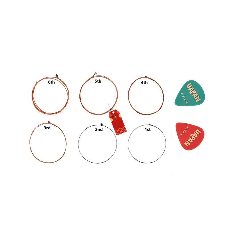 Uapan Acoustic Guitar 6 String & 2 Pick Set